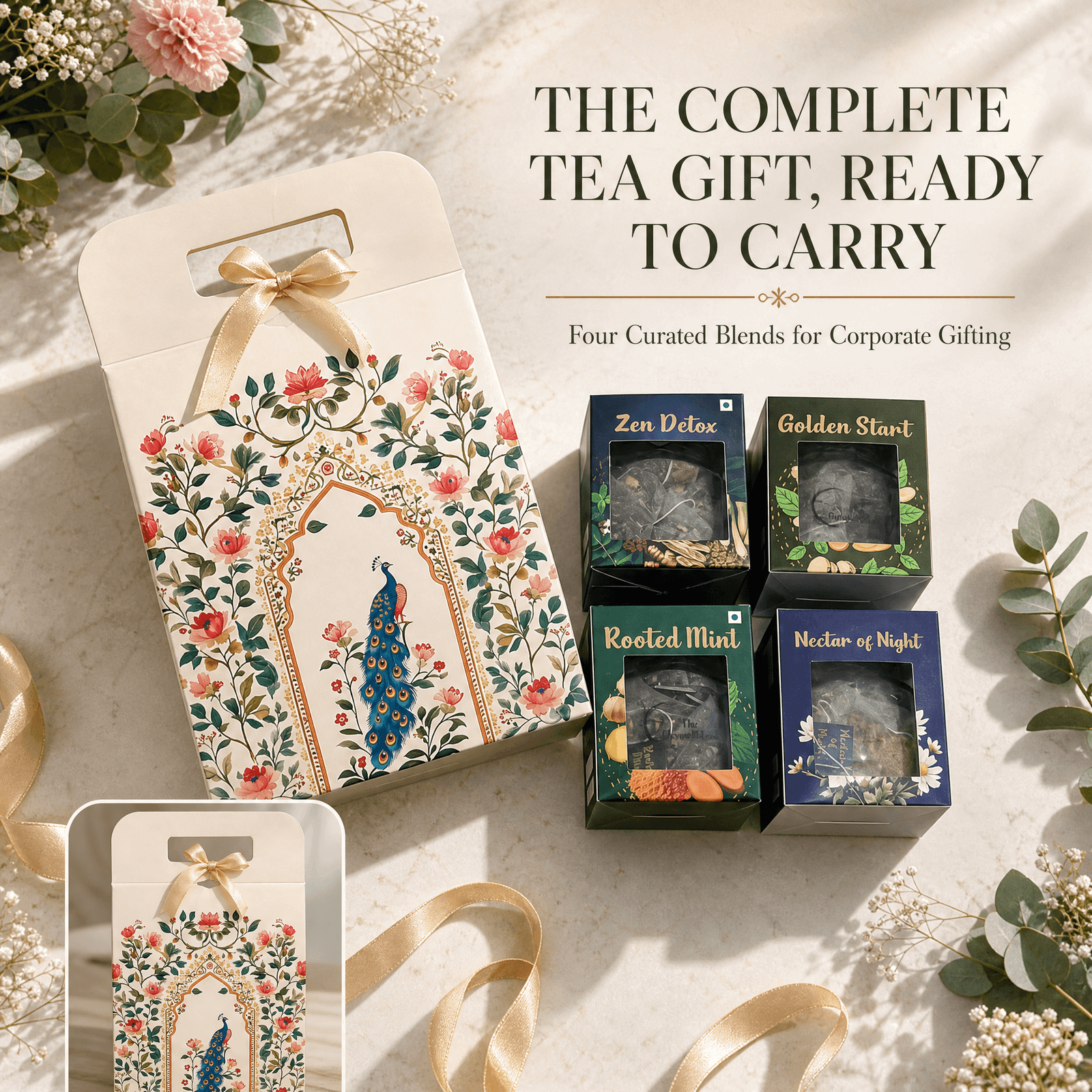 Carry Wellness Tote — Ivory Bloom gallery image 2