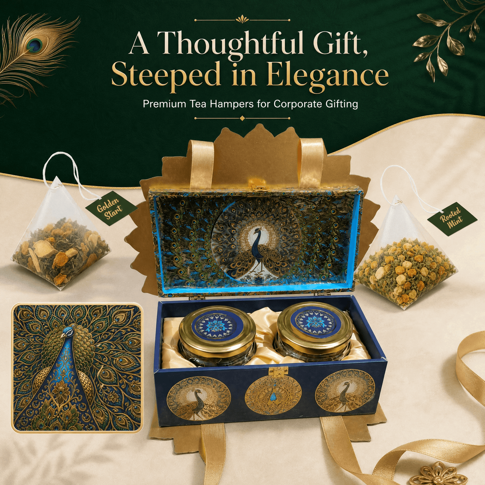 The Peacock Gift Box Set — corporate gift hamper